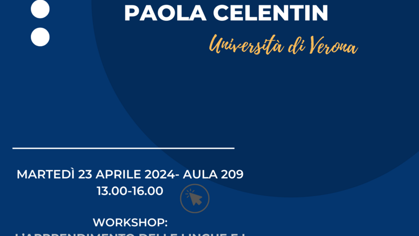 23-24/4/2024: L’insegnamento dell’italiano apprendenti plurilingui_Σεμινάρια εργασίας (Paola Celentin, Πανεπιστήμιο Βερόνας)